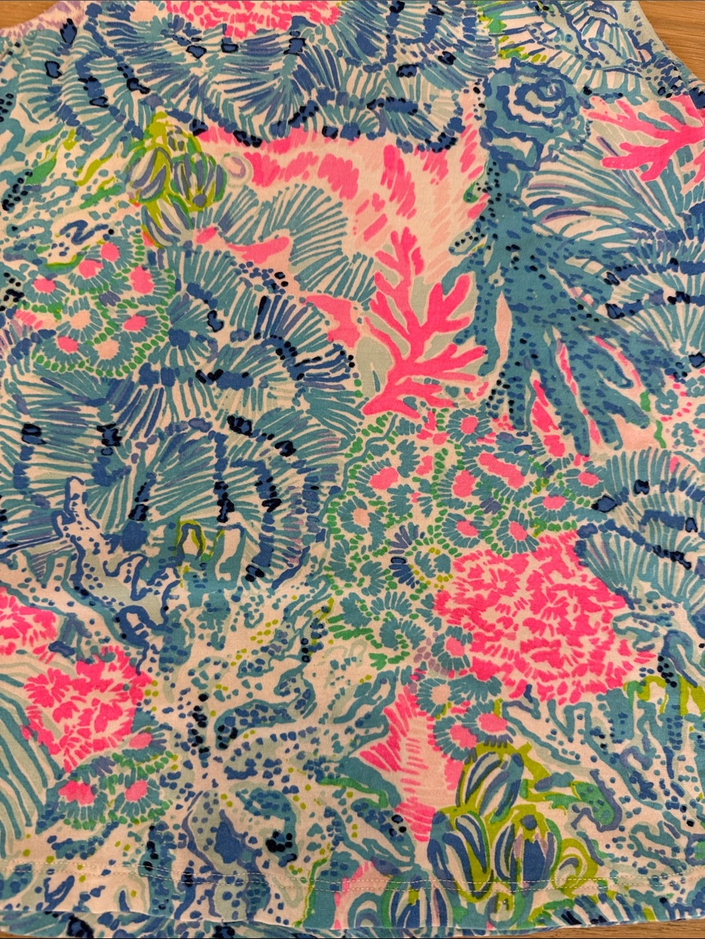 Lilly Pulitzer Vibrant Coral Reef Women’s Tank Top - Blue, Pink, Green size s - Picture 7 of 15